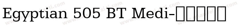 Egyptian 505 BT Medi字体转换